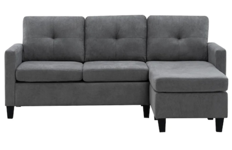 Zipcode Design Wide Sofa & Chaise with Ottoman