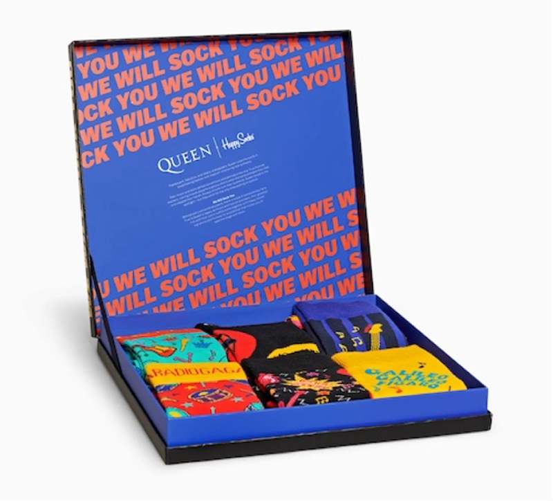 Queen x Happy Socks Six-Pack Gift Box
